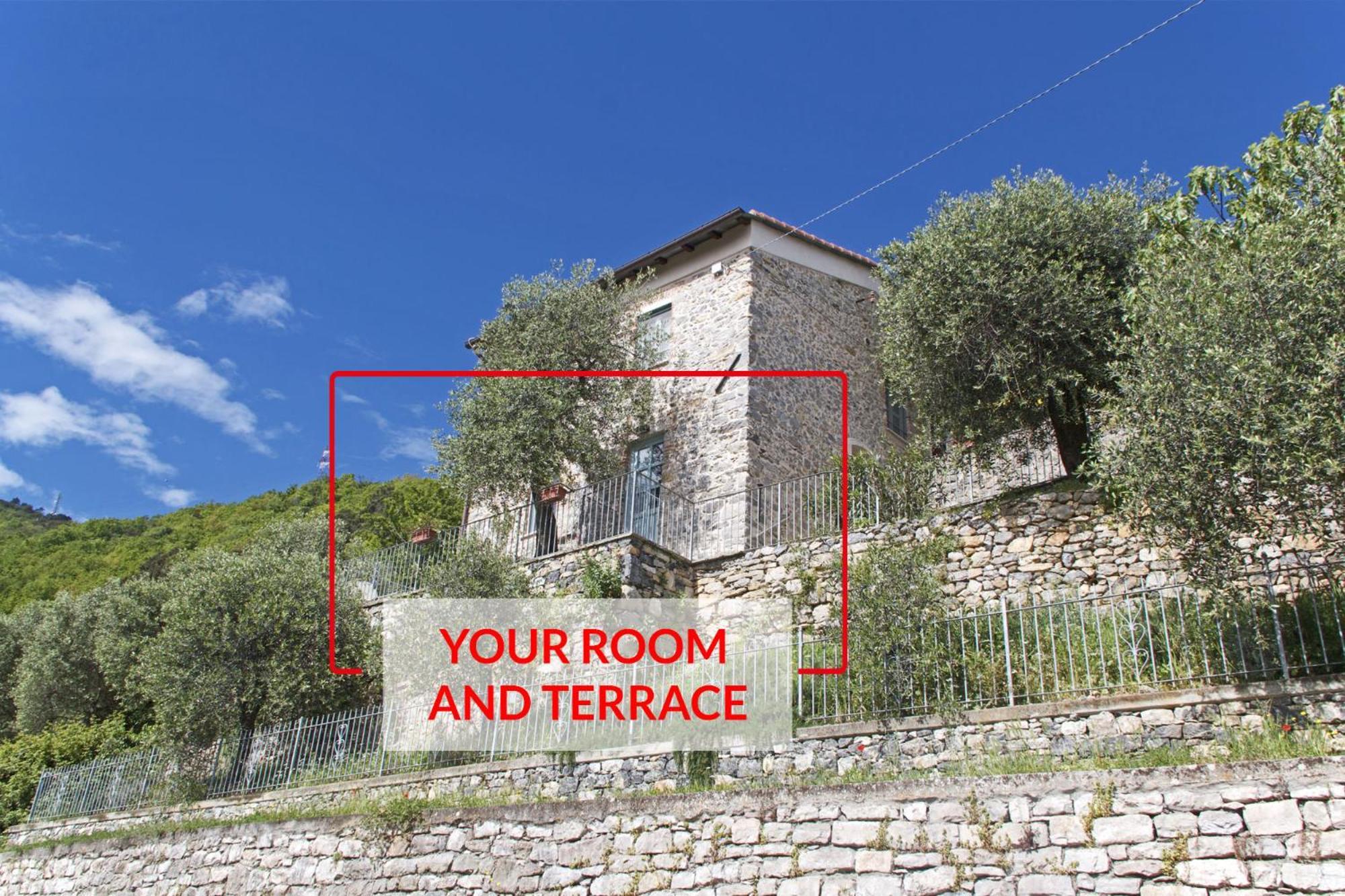 La Terrazza Con L'Ulivo - Guesthouse Con Terrazza E Vista Sul Golfo Dei Poeti La Spezia Exterior foto